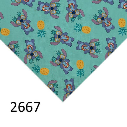 Lilo and Stitch Cartoon Vinyl Faux Leather Crafting Sheet: Ignite Your Imagination