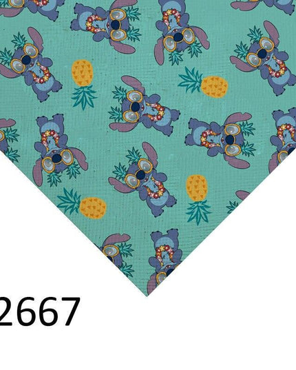 Lilo and Stitch Cartoon Vinyl Faux Leather Crafting Sheet: Ignite Your Imagination