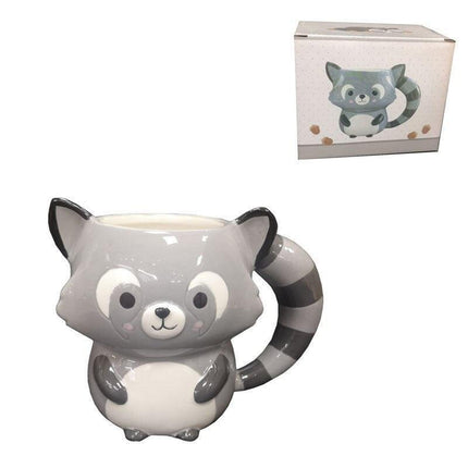 Adorable 3D Raccoon Coffee Mug - Brighten Your Mornings with Whimsy