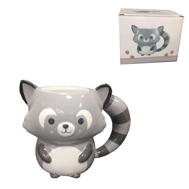 Adorable 3D Raccoon Coffee Mug - Brighten Your Mornings with Whimsy