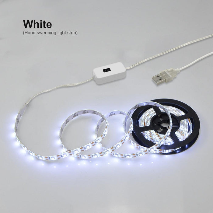 Gesture-Controlled LED Night Light Strip with Hand Wave Sensor for Smart Homes