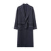 Winter's Finest Cotton Shawl Collar Bathrobe for Men - Grey Sophistication