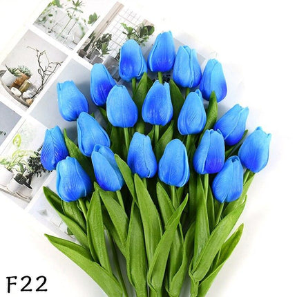 Elegant 31-Piece Faux Tulip Arrangement - Enhance Your Celebrations