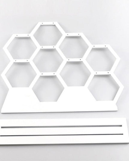 Eco-Friendly Honeycomb Earring Display Stand for 9 Pairs of Jewelry