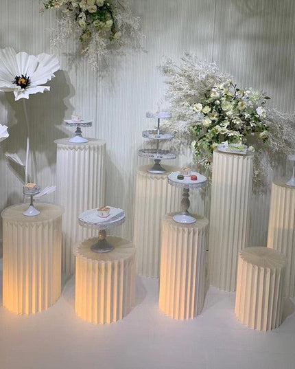 Luxury Wedding Display Pedestal: Circular Stand for Elegant Celebrations