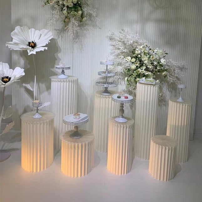Luxury Wedding Display Pedestal: Circular Stand for Elegant Celebrations