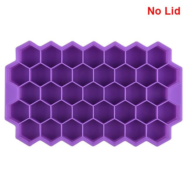Vibrant Honeycomb Silicone Ice Cube Mold - Ideal for Cocktails and Frozen Delights