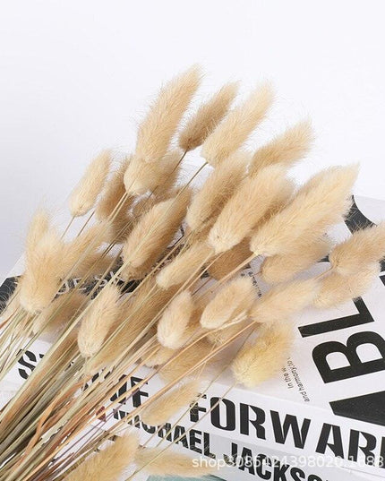 Rustic Boho Bunny Tail Dried Flower Arrangement for Weddings and Home Decor