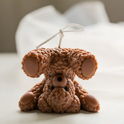 Teddy Bear Candle-Making Silicone Mold Kit with Dome Design