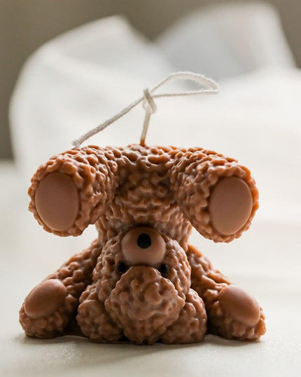 Teddy Bear Candle-Making Silicone Mold Kit with Dome Design