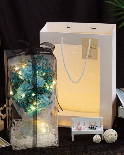 Eternal Blossom: Luxurious Carnation & Gypsophila Dried Flower Gift Set