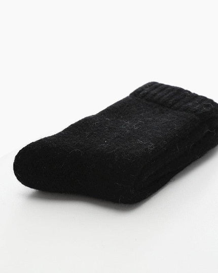Elegant Men's Winter Wool-Rabbit Socks - Cozy Warmth and Style