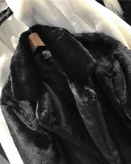 Elegant Faux Rabbit Fur Winter Coat for Ultimate Comfort