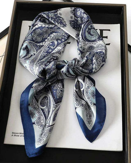 Elegant Leopard Print Silk Scarf - Premium Women's Fashion Accessory