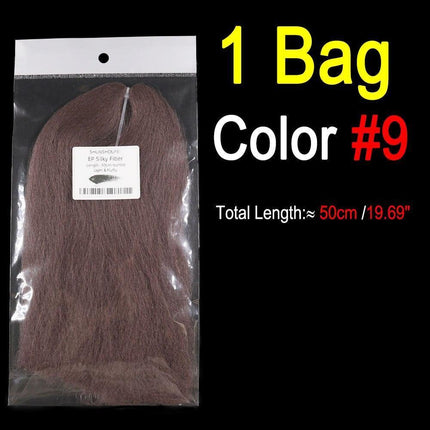 Vivid Synthetic Hair Fly Tying Material - High-Quality Fiber for Authentic Fly Designs