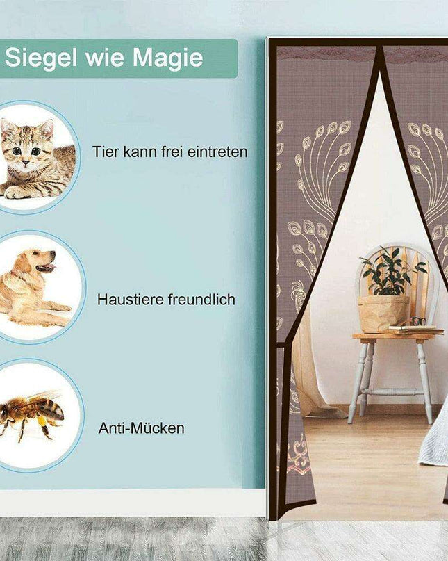 Magnetic Insect Defense Mesh Door for Ultimate Home Comfort