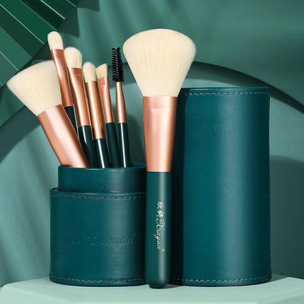 Premium Elegant Makeup Brush Set with Chic Organizer & High-Quality Synthetic Fibers