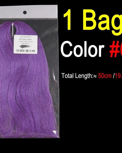 Vivid Synthetic Hair Fly Tying Material - High-Quality Fiber for Authentic Fly Designs