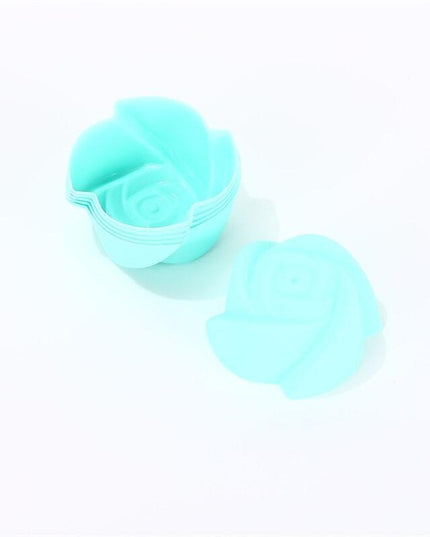 6-Pack Non-Stick Silicone Round Baking Molds for Cupcakes and Muffins