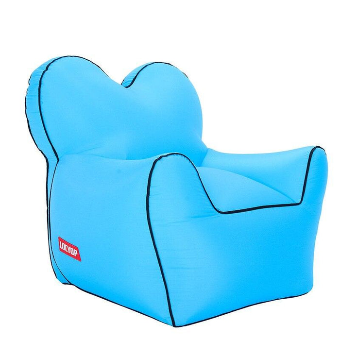 Portable Windproof Inflatable Lounge Chair with Ground Nail Fixing Function