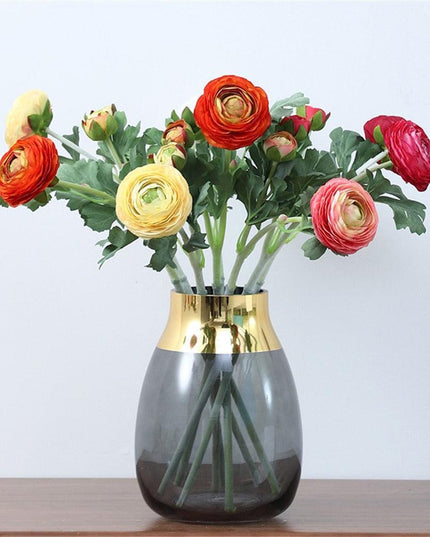 Chic Silk Peony Flower Set: 5 Stunning Artificial Bouquets for Any Celebration