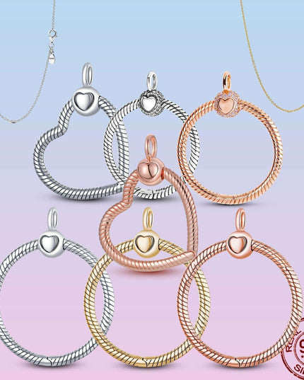 Elegant Customizable 925 Silver O Pendant Necklace for Women - Essential Minimalist Accessory