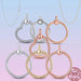 Elegant Customizable 925 Silver O Pendant Necklace for Women - Essential Minimalist Accessory
