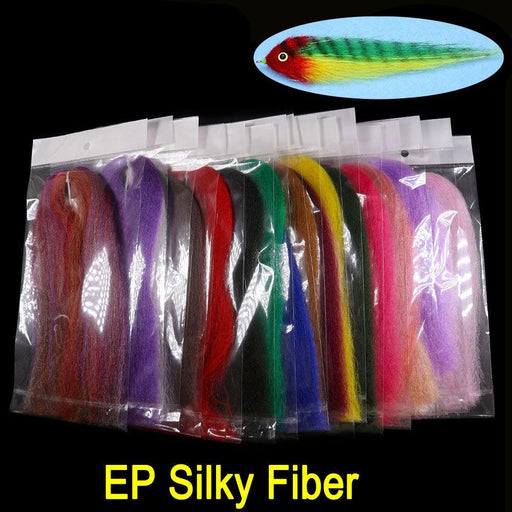 EP Silky Fiber Fly Tying Material Bundle - Vibrant Synthetic Hair