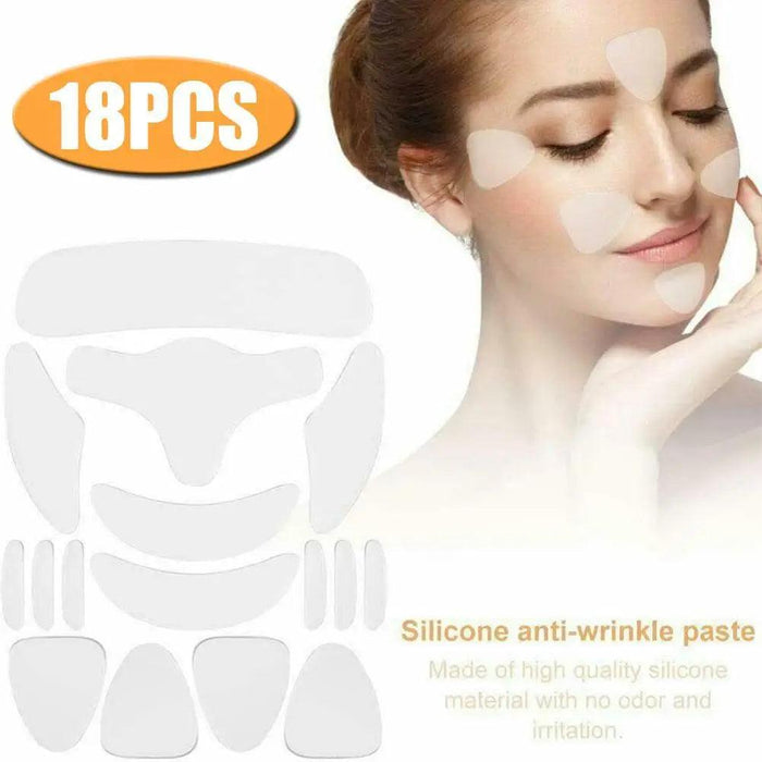 Youthful Complexion Silicone Forehead and Cheek Wrinkle Reduction Patches