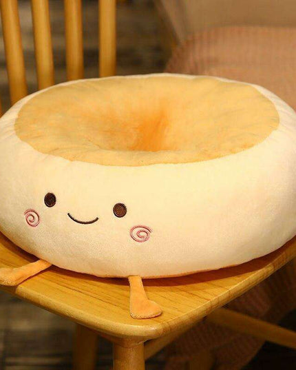 Bread Loaf Plush Comfort Cushion - Ideal for Relaxation, Travel, and Home Use
