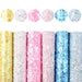 Sparkling Faux Leather DIY Craft Kit: Shimmering Fabric Collection for Creative Projects