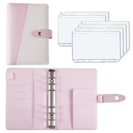 Elegant A6 Vegan Leather Organizer with Customizable Pages and Secure Zip Pockets for Seamless Planning