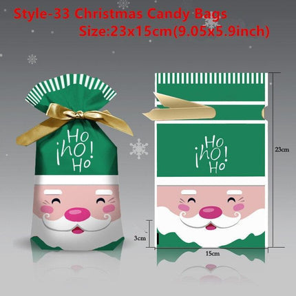 Santa's Festive Treats Gift Bag Set - 5-Piece Collection