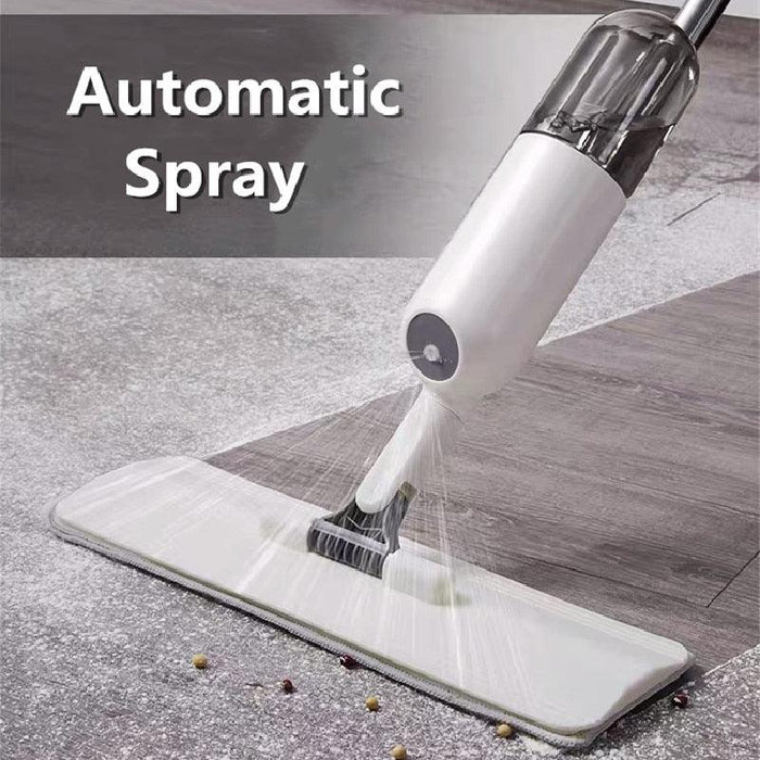 Effortless Cleaning Spray Mop Set with Sprayer, Squeeze Feature, and Lazy Tile Pads