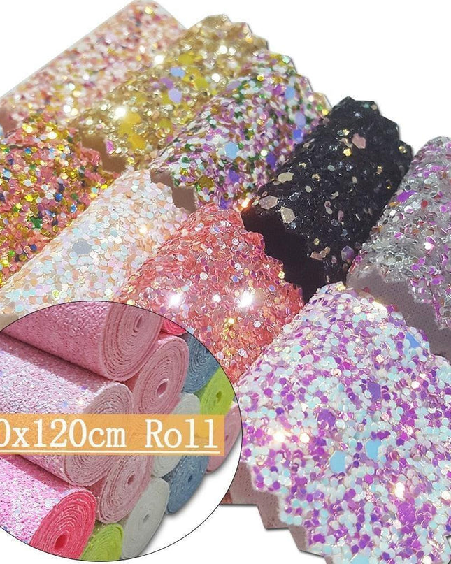 Sparkling Chunky Glitter Fabric Roll - Create a Crafting Fantasy