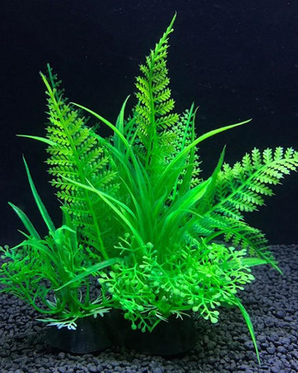 Vibrant Aquatic Plant Set: Lifelike Decor for Fish Tanks