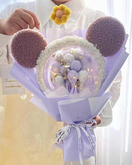 Exquisite Xingdailu Doll Collection Dried Gypsophila Bouquet