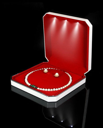 LED Jewelry Display Organizer Box for Elegant Showcase