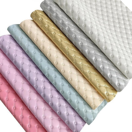 Elegant Crimson Red Premium Synthetic Leather Crafting Fabric - 30x135cm