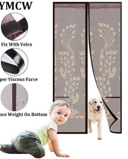 Magnetic Insect Defense Mesh Door for Ultimate Home Comfort