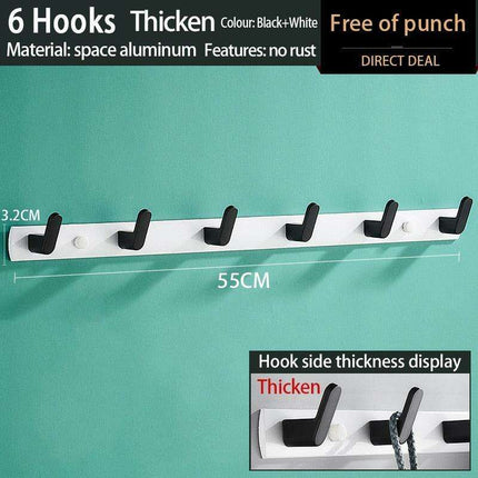 Space-Saving Aluminum Hook Organizer: Efficient and Stylish Storage for Any Room