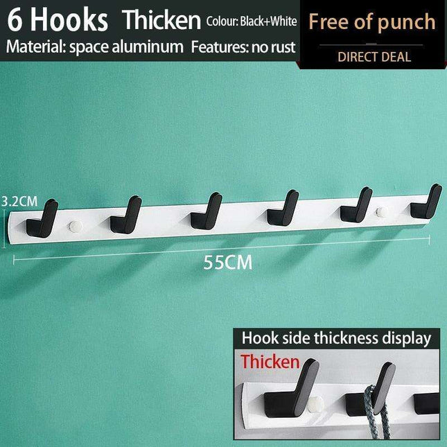 Space-Saving Aluminum Hook Organizer: Efficient and Stylish Storage for Any Room