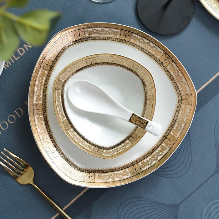 Luxury Botanica Dinner Plate Set in High-Quality Bone China