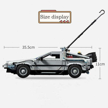 Deluxe Back to the Future Time Machine Building Block Set - Limited Edition for Ages 12+