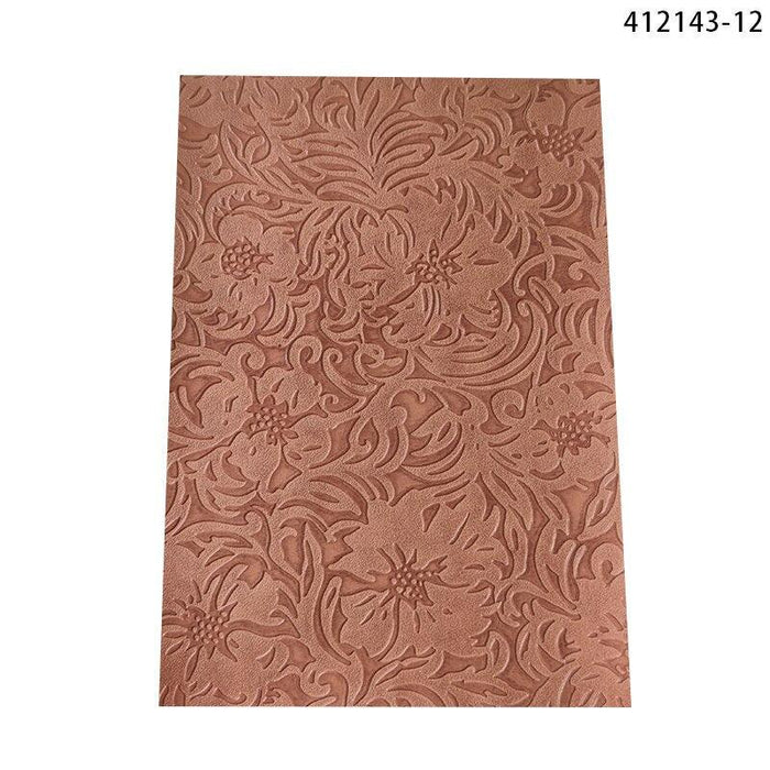 Vintage Intricate Faux Leather Crafting Fabric - 30x135cm