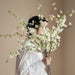 Elegant Snow Willow Silk Floral Branch - 100cm Length - Home Décor Essential