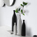 Sleek Black Ceramic Vase for Elegant Flower Arrangements to Elevate Your Home Decor