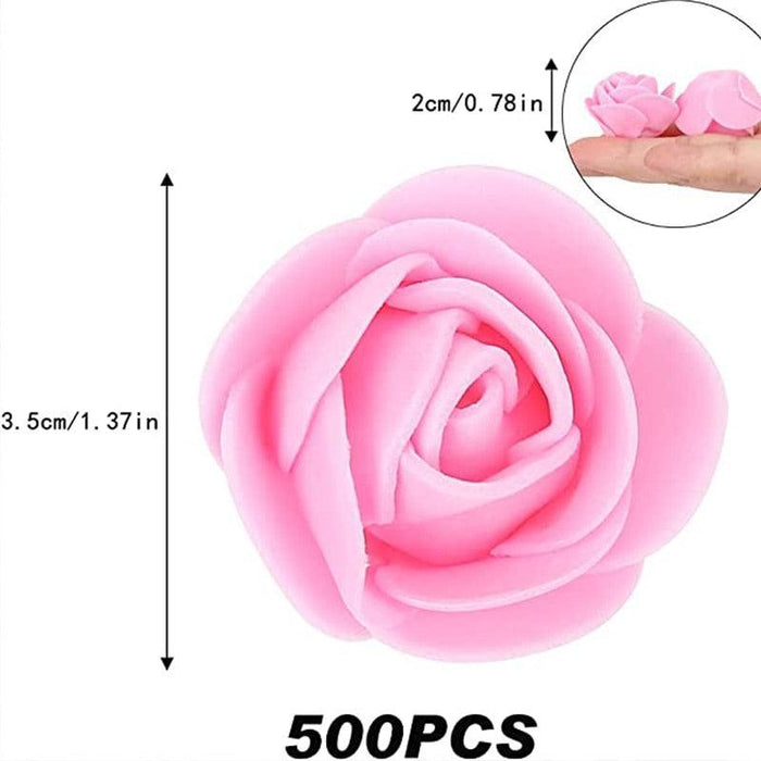 100 Mini Foam Roses Set: Perfect for DIY Floral Arrangements