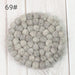 Chic Wool Felt Coasters - Stylish Furniture Protection Solution