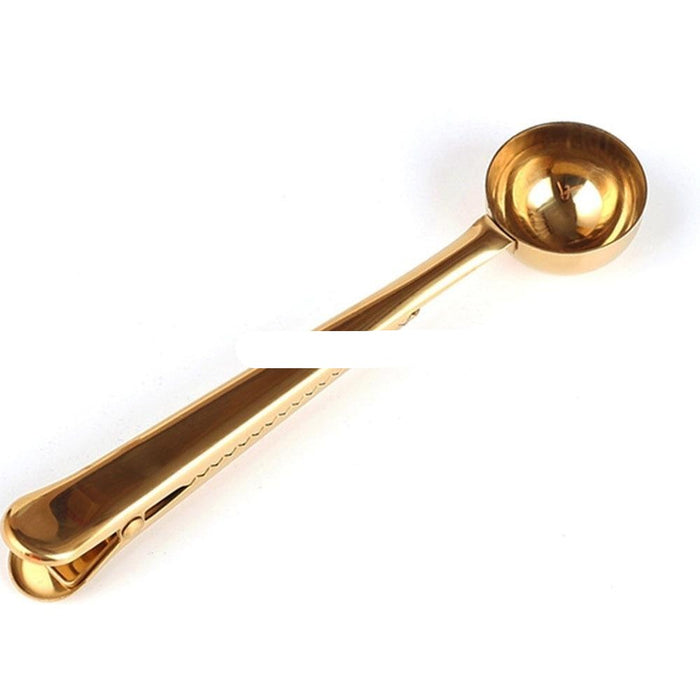 Luxurious Golden Coffee Spoon Clip - Elevate Your Coffee Ritual